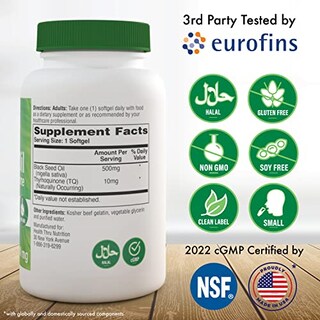 Foto 2 | Aceite de Semillas Negras Supplement Health Thru Nutrition 100 Tabletas- Venta Internacional