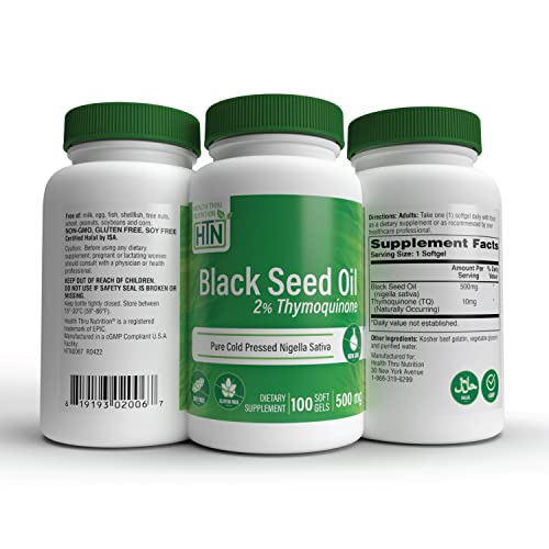Foto 6 pulgar | Aceite de Semillas Negras Supplement Health Thru Nutrition 100 Tabletas- Venta Internacional
