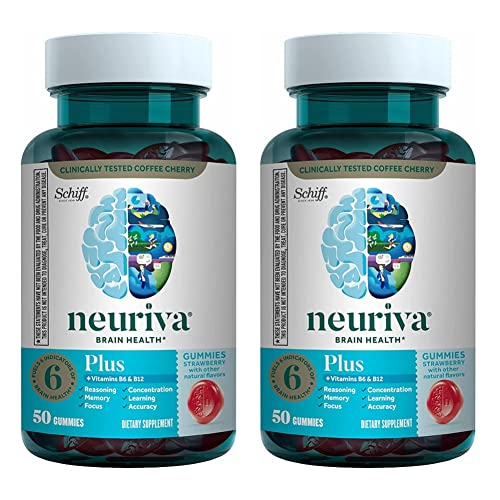 Suplemento De Gomitas Neuriva Brain Performance Plus, 50 Unidades, 2 Unidades - Venta Internacional.