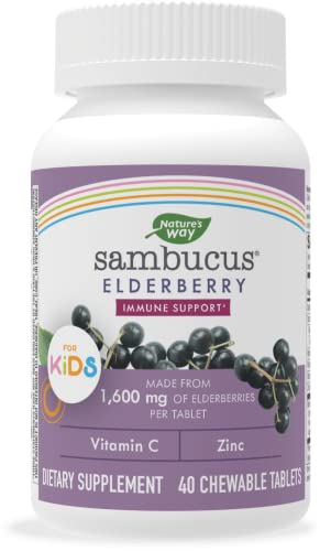 Foto 2 pulgar | Suplemento Masticable Nature's Way Sambucus Saúco Infantil- Venta Internacional