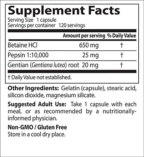 Foto 8 pulgar | Suplemento Doctor's Best Betaine Hci Pepsin And Gentian Bitter 120 Cápsulas-Venta Internacional