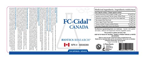 Foto 3 pulgar | Biotics Research FC Cidal 120 Unidades - Venta Internacional