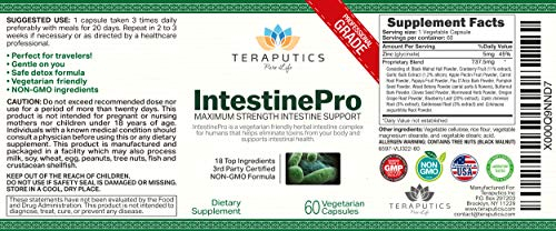 Foto 7 | Suplemento Teraputics Intestinepro Intestine Support 60 Cápsulas - Venta Internacional