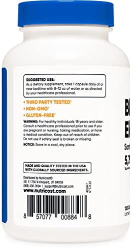 Foto 3 | Suplemento Nutricost En Cápsulas De Saúco 575 Mg (120 Cápsulas) - Venta Internacional.
