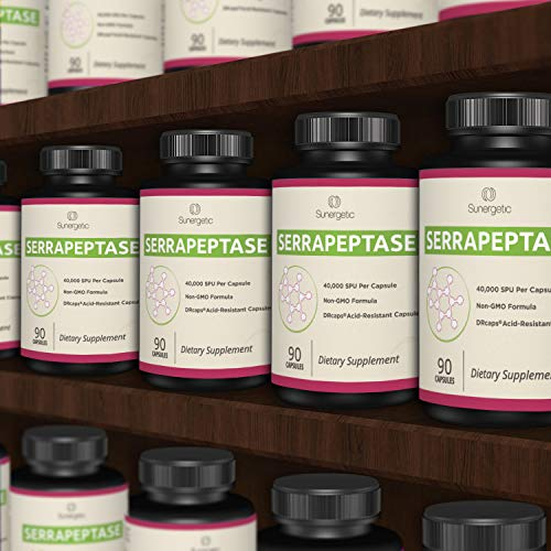 Foto 6 pulgar | Suplemento Sunergetic Premium Serrapeptase Enzyme 90 Cápsulas - Venta Internacional