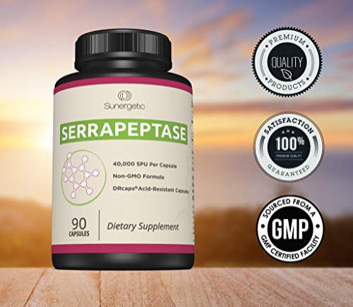 Foto 7 pulgar | Suplemento Sunergetic Premium Serrapeptase Enzyme 90 Cápsulas - Venta Internacional