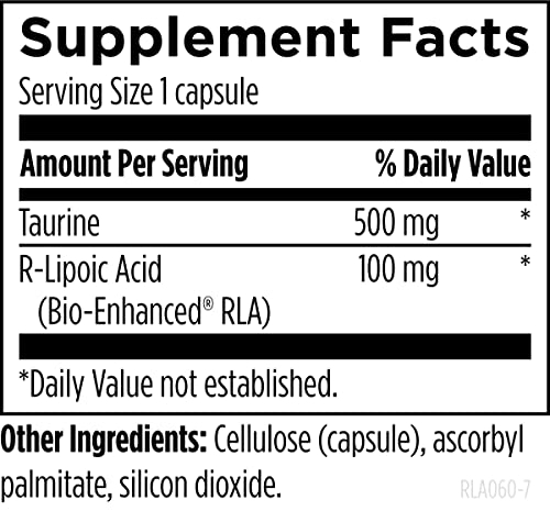 Foto 5 pulgar | Diseños De Suplementos Para La Salud: Ácido R-lipoico Estabilizado, 100 Mg - Venta Internacional