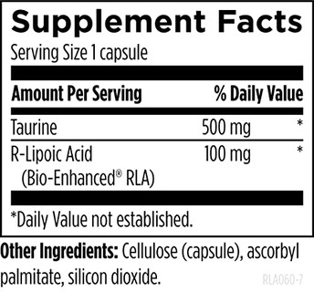 Foto 4 | Diseños De Suplementos Para La Salud: Ácido R-lipoico Estabilizado, 100 Mg - Venta Internacional