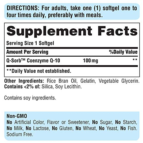 Foto 3 pulgar | Suplemento Puritan's Pride Qsorb Coq10 100 Mg 480 Cápsulas Blandas - Venta Internacional.