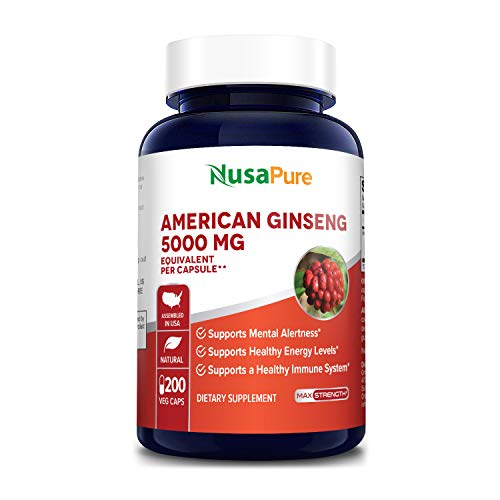Foto 2 pulgar | Suplemento Nusapure American Ginseng 200 Cápsulas - Venta Internacional