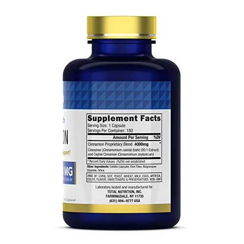 Foto 4 pulgar | Suplemento Tnvitamins Canela En Cápsulas 4000 Mg - 180 Unidades - Venta Internacional