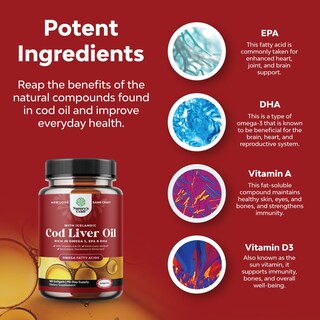 Foto 5 | Cápsulas Blandas De Aceite De Hígado De Bacalao Islandés Supplement Natures Craft - Venta Internacional