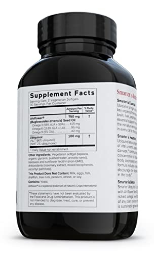 Foto 5 pulgar | Suplemento Smarternutrition Smarter Ubiquinol Con Ahiflower O - Venta Internacional.
