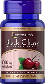 Foto 1 | Suplemento De Extracto De Cereza Negra Puritan's Pride, 1000 Mg, 100 Unidades - Venta Internacional.