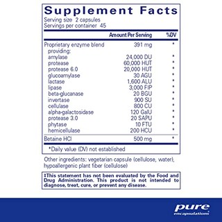Foto 2 | Suplemento Pure Encapsulations Digestive Enzymes Ultra 90 Cápsulas - Venta Internacional