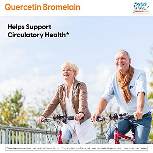 Foto 7 pulgar | Suplemento Doctor's Best Quercetina Bromelina 180 Vc - Venta Internacional.