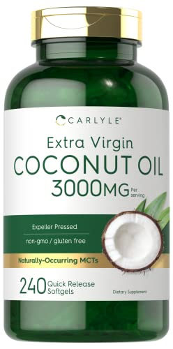 Foto 2 pulgar | Suplemento De Cápsulas Blandas De Aceite De Coco 3000 Mg 240 Unidades - Venta Internacional