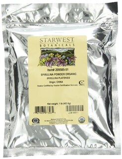 Foto 1 | Espirulina En Polvo Starwest Botanicals Organic Bolsa A Granel De 454 G - Venta Internacional