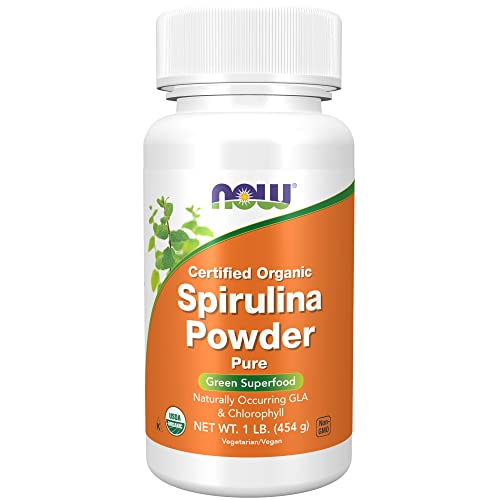 Foto 2 pulgar | Supplements Now Espirulina En Polvo Orgánica Rica En Vitamina B-12, 454 G - Venta Internacional.