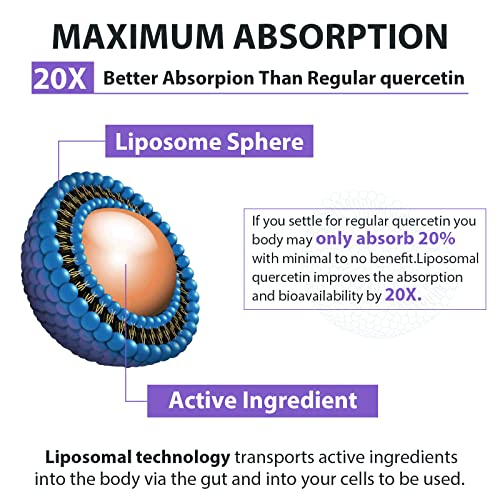 Foto 5 pulgar | Suplemento Orgabay De Quercetina Liposomal 1600 Mg Cápsulas Blandas - Venta Internacional