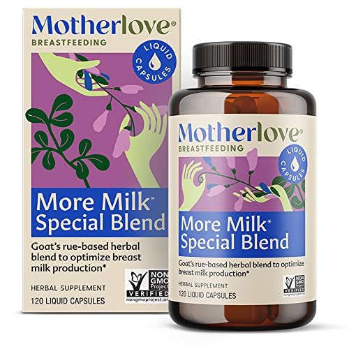 Suplemento de Lactancia a Base de Hierbas Motherlove More Milk 120 Cápsulas - Venta Internacional