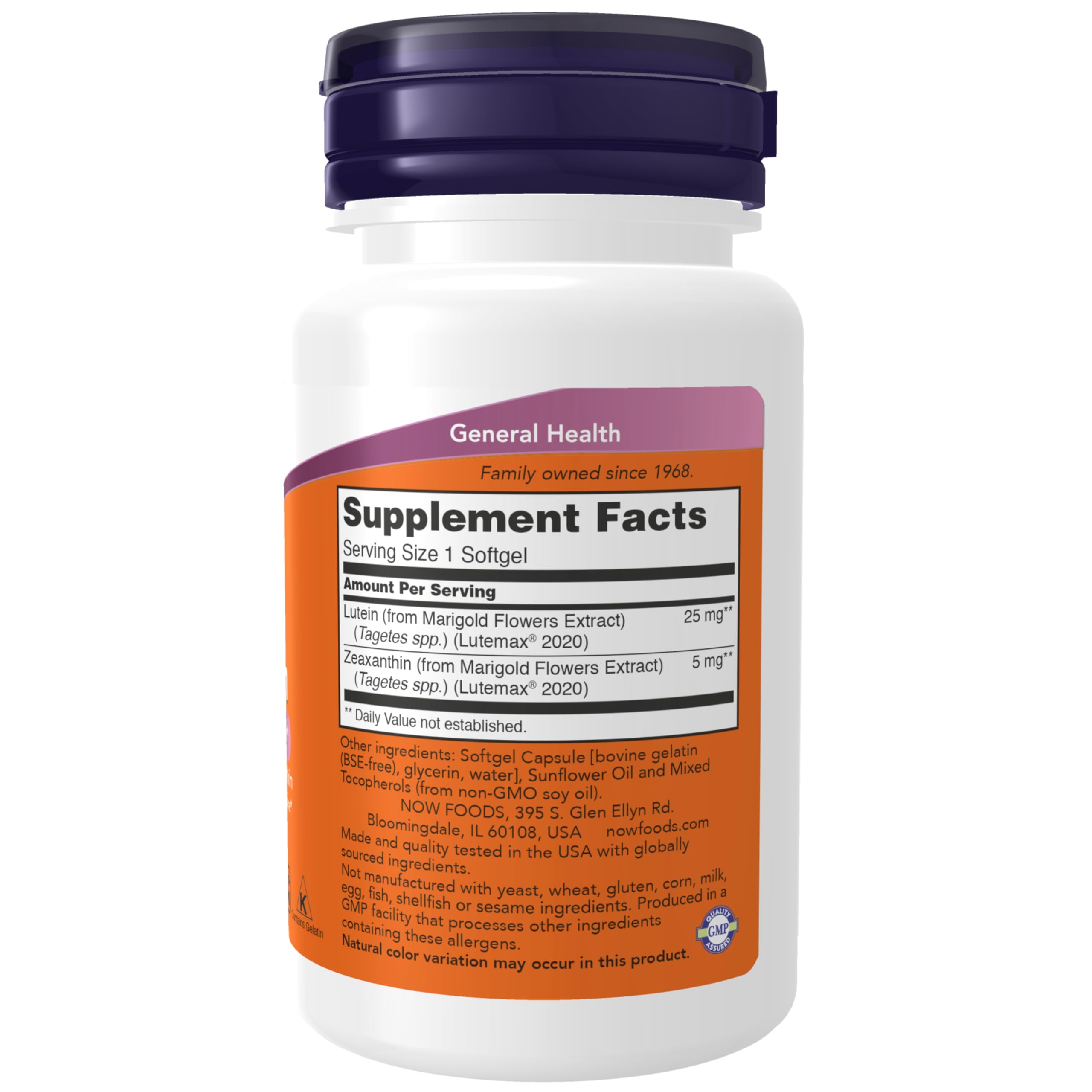 Foto 3 pulgar | Supplement Now Luteína Y Zeaxantina 25 Mg/5 Mg 60 Cápsulas Blandas - Venta Internacional.