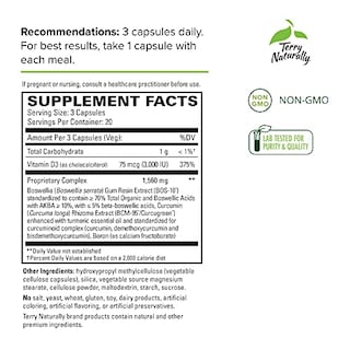 Foto 2 | Suplemento Terry Naturally Healthy Knees & Joints, 60 Cápsulas - Venta Internacional.