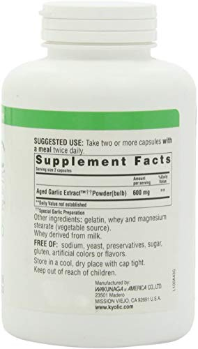 Foto 3 | Suplemento Kyolic Garlic Formula 100 Original 300 Cápsulas - Venta Internacional.
