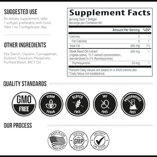 Foto 7 | Cápsulas De Aceite De Semilla Negra Triquetra Health Tq-advanced 5% Tq - Venta Internacional.