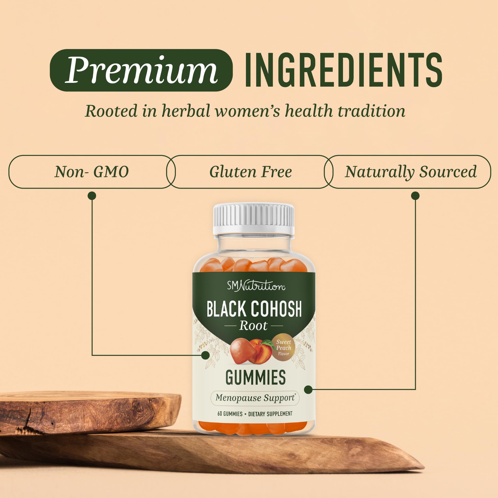 Foto 4 pulgar | Gomitas Smnutrition Black Cohosh Menopause Relief 60 Unidades - Venta Internacional.