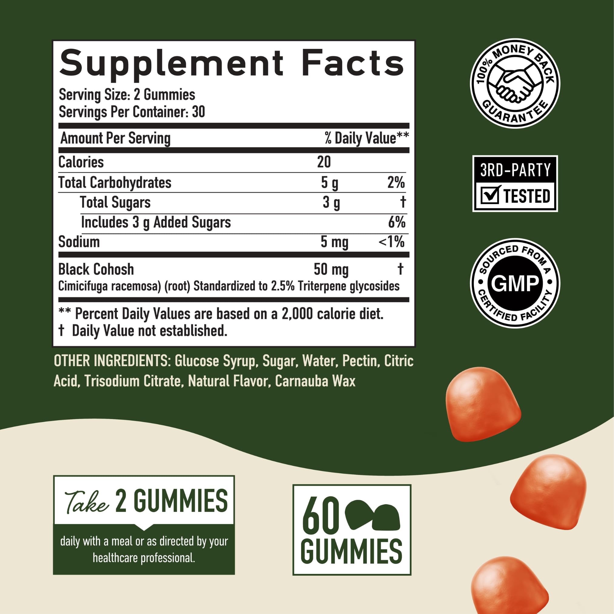 Foto 7 pulgar | Gomitas Smnutrition Black Cohosh Menopause Relief 60 Unidades - Venta Internacional.