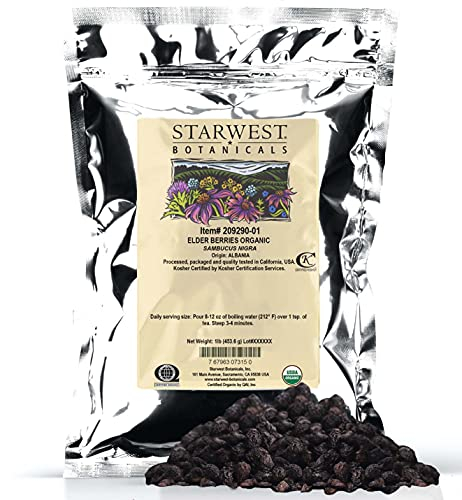 Foto 1 | Bayas de Saúco Secas Orgánicas Starwest Botanicals 454 G - Venta Internacional