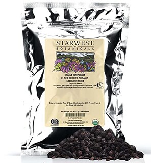 Foto 1 | Bayas de Saúco Secas Orgánicas Starwest Botanicals 454 G - Venta Internacional