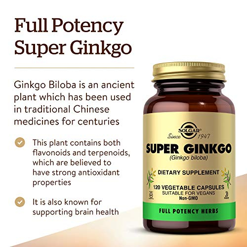 Foto 4 pulgar | Suplemento Solgar Super Ginkgo 120 Cápsulas Vegetales - Venta Internacional.