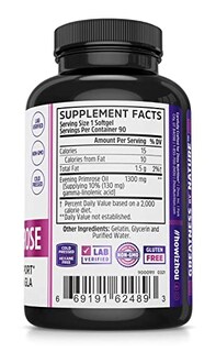 Foto 2 | Suplemento De Aceite De Onagra Zhou Nutrition 1300 Mg - Venta Internacional.