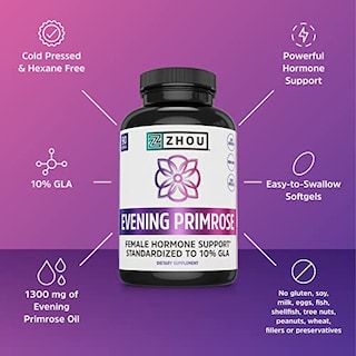 Foto 4 | Suplemento De Aceite De Onagra Zhou Nutrition 1300 Mg - Venta Internacional.