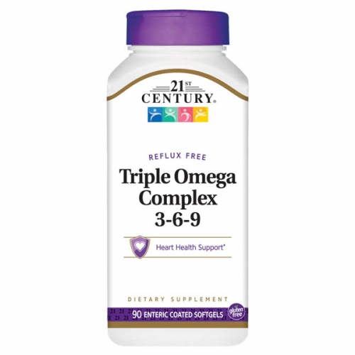 Foto 2 pulgar | Suplemento 21st Century Triple Omega Complex 3-6-9 90 Softge - Venta Internacional.