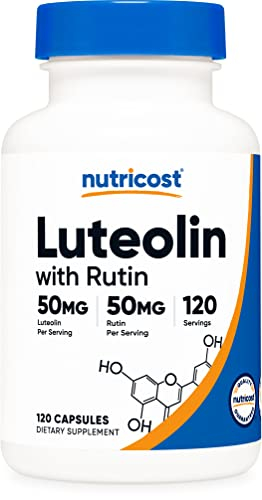 Foto 2 pulgar | Suplemento De Luteolina Nutricost Con Complejo De Rutina 100 Mg 120 C - Venta Internacional.