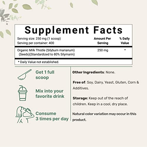 Foto 3 pulgar | Suplemento Con Microingredientes: Extracto De Cardo Mariano, 100 Ml, 80%  - Venta Internacional.