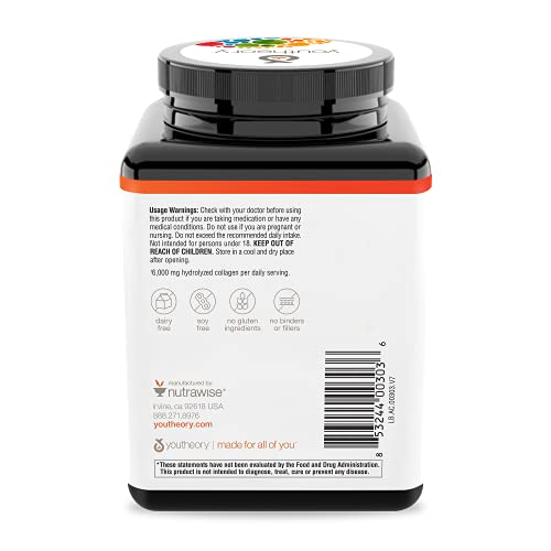 Foto 5 pulgar | Colágeno Youtheory Con Vitamina C Para El Cabello 180 Comprimidos - Venta Internacional.