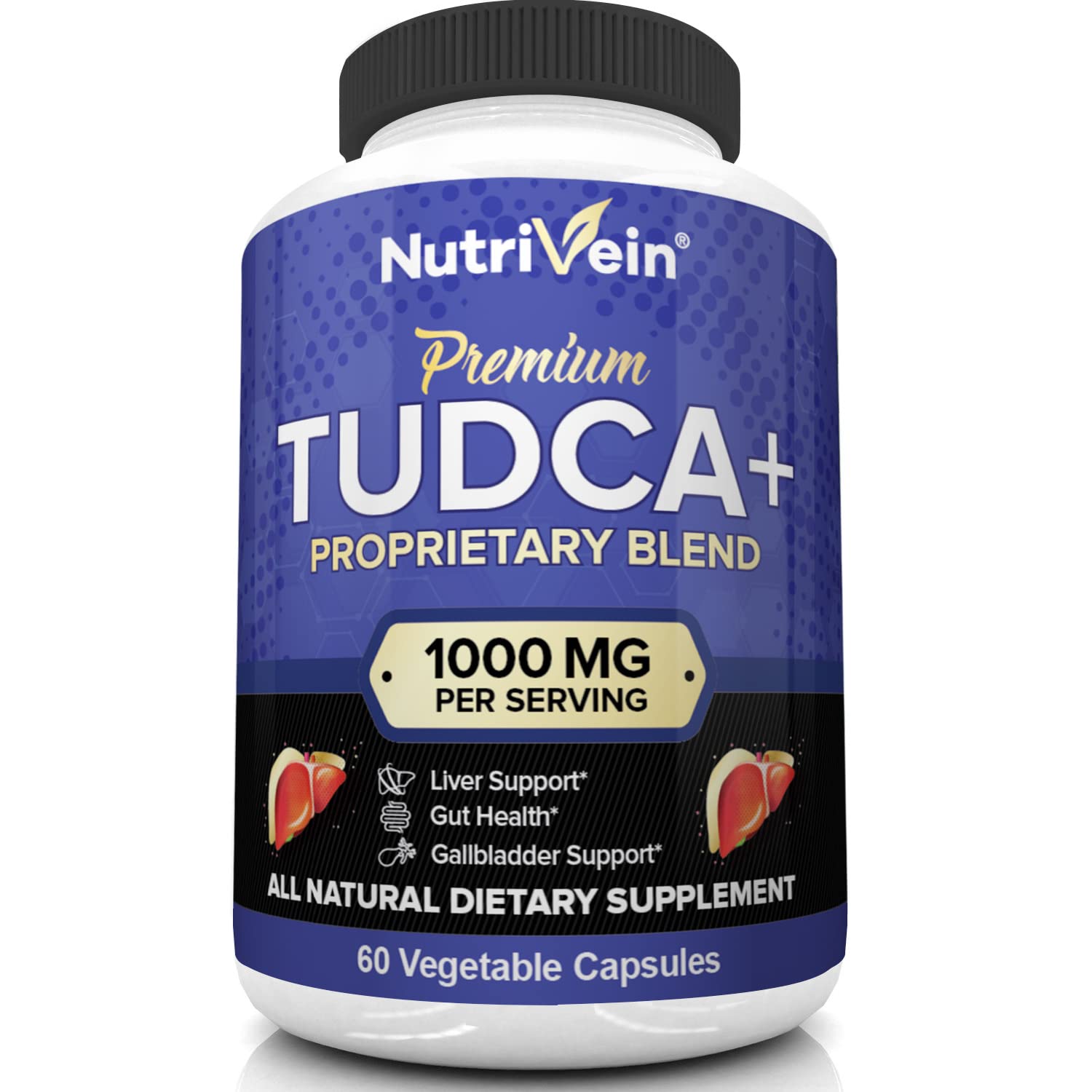 Suplemento de Apoyo Hepático Nutrivein Tudca+ 1000 mg 60 Cápsulas - Venta Internacional