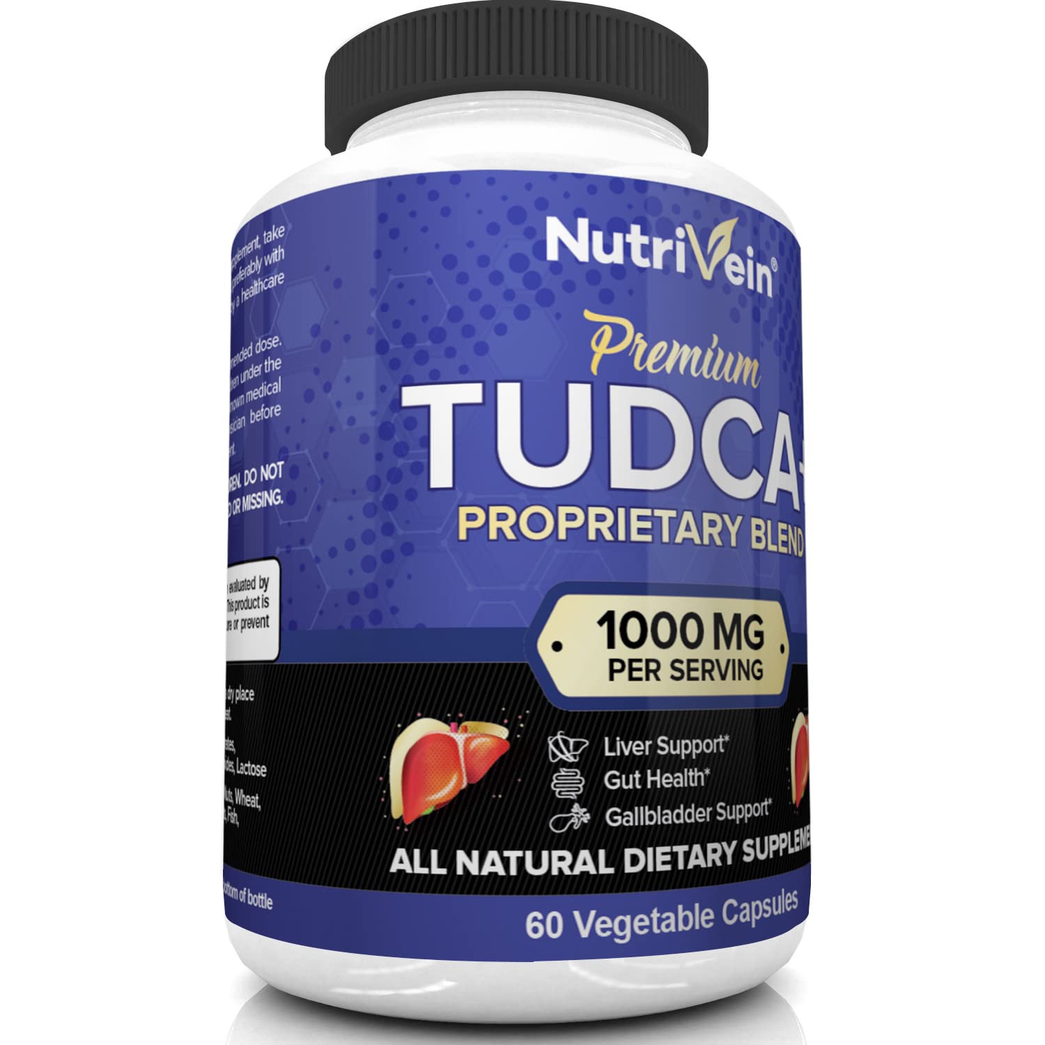Foto 8 pulgar | Suplemento de Apoyo Hepático Nutrivein Tudca+ 1000 mg 60 Cápsulas - Venta Internacional