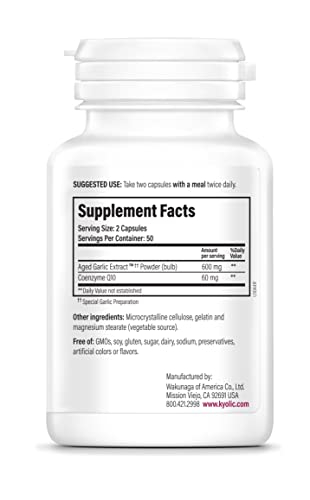 Foto 4 pulgar | Suplemento De Extracto De Ajo Envejecido Kyolic, Fórmula 110 Coq10 100  - Venta Internacional.