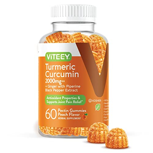 Complemente Las Gomitas De Curcumina Y Cúrcuma Viteey Con Jengibre Y Pimienta - Venta Internacional.