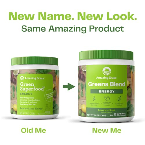 Foto 3 pulgar | Super Greens Powder Amazing Grass Energy, 30 Porciones - Venta Internacional.