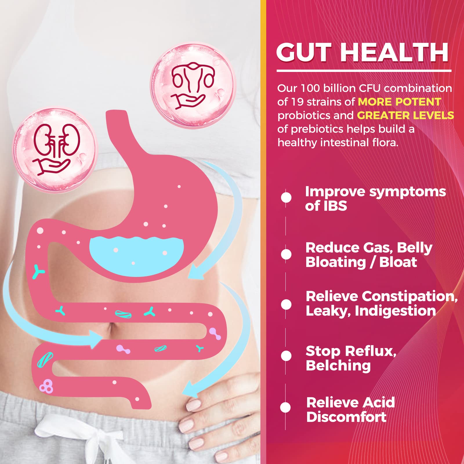 Foto 4 pulgar | Probióticos Zebora Probióticos Para Mujeres 100 Mil Millones De Cfu - Venta Internacional.