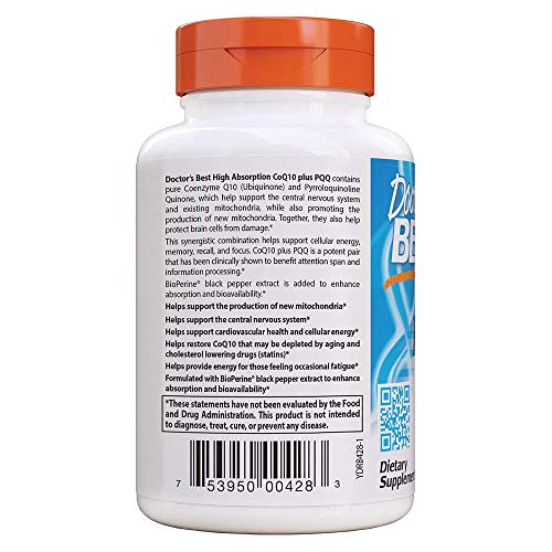 Foto 4 pulgar | Supplement Doctor's Best Coq10 + Pqq De Alta Absorción 60 Cápsulas - Venta Internacional.
