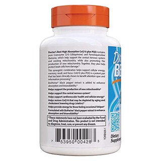 Foto 3 | Supplement Doctor's Best Coq10 + Pqq De Alta Absorción 60 Cápsulas - Venta Internacional.