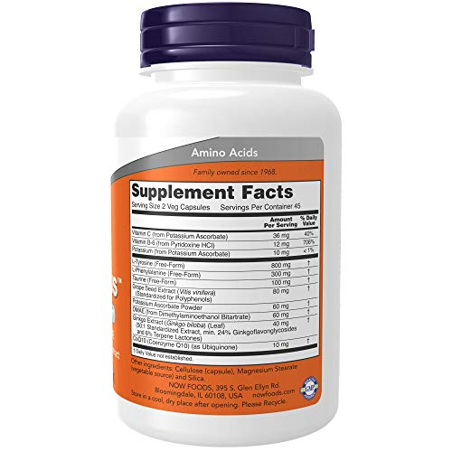 Foto 3 pulgar | Supplement Now True Focus 90 Cápsulas Vegetarianas Con Aminoácidos - Venta Internacional.
