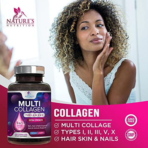 Foto 7 pulgar | Suplemento De Colágeno Nature's Nutrition 1000 Mg 120 Cápsulas - Venta Internacional.
